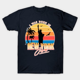 June was born in new york retro T-Shirt